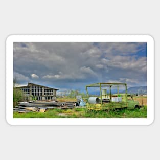 Disused Truck and Factory Sticker